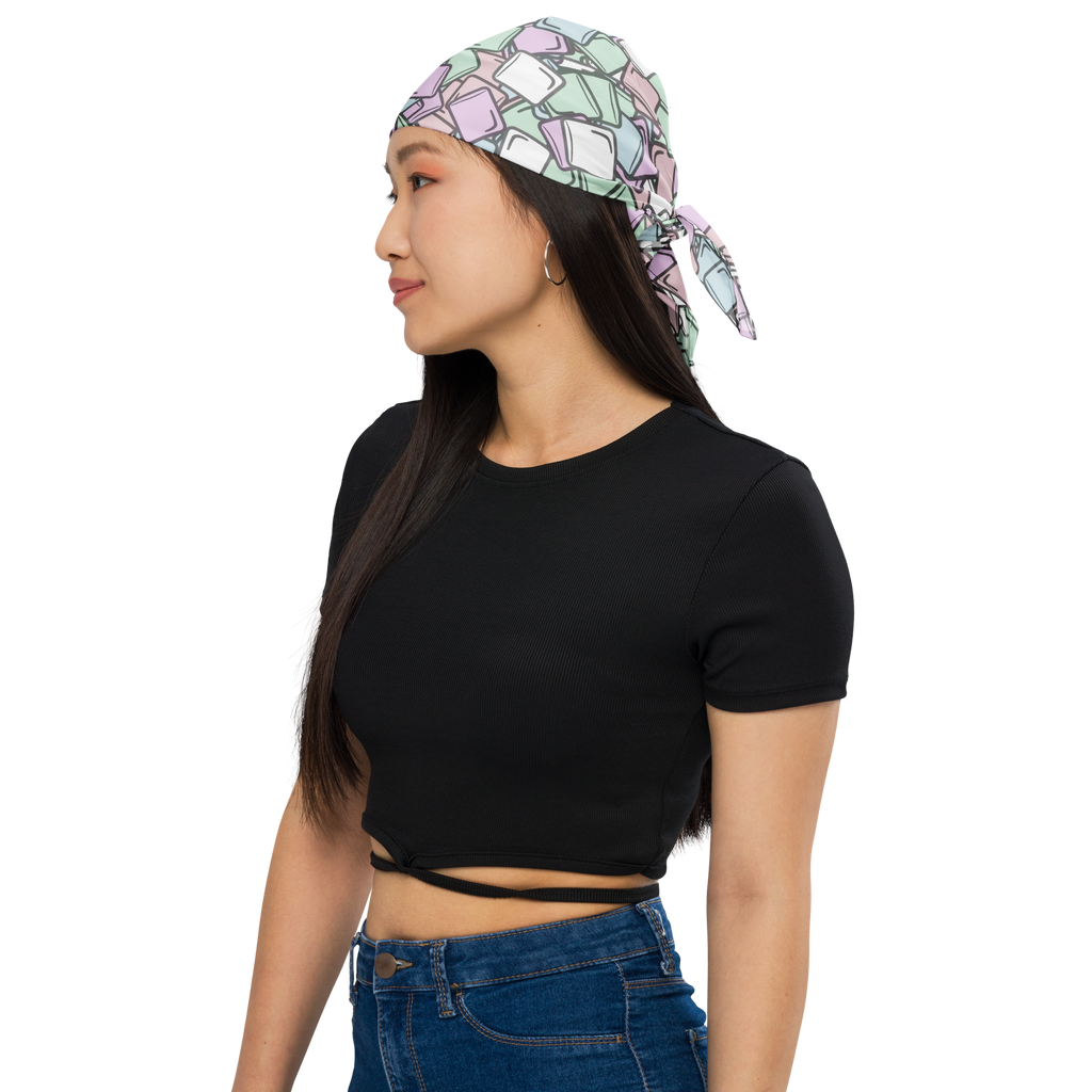 Colorful Marshmallow Print Bandana!