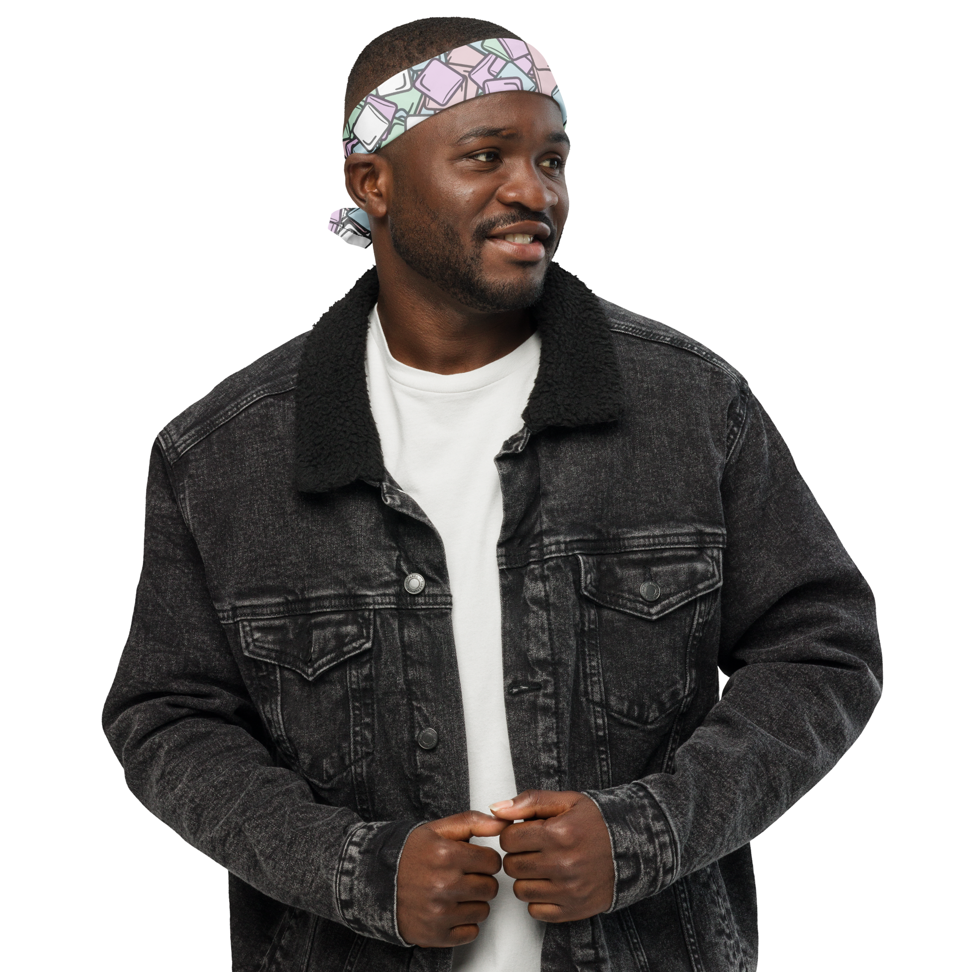 Colorful Marshmallow Print Bandana!