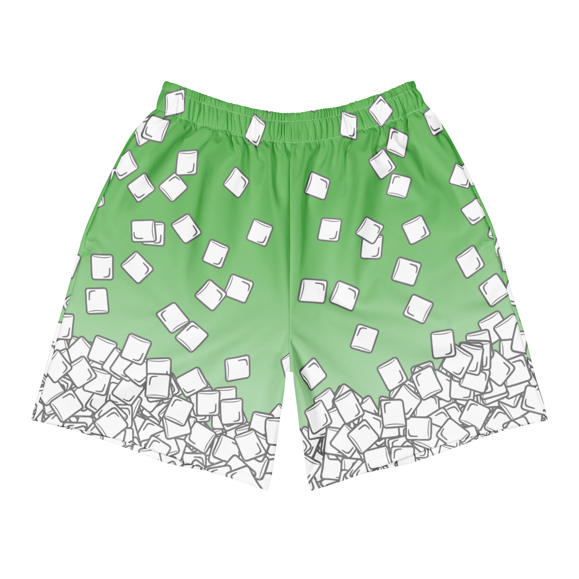 Marshmallow Rain Athletic Long Shorts - Unisex