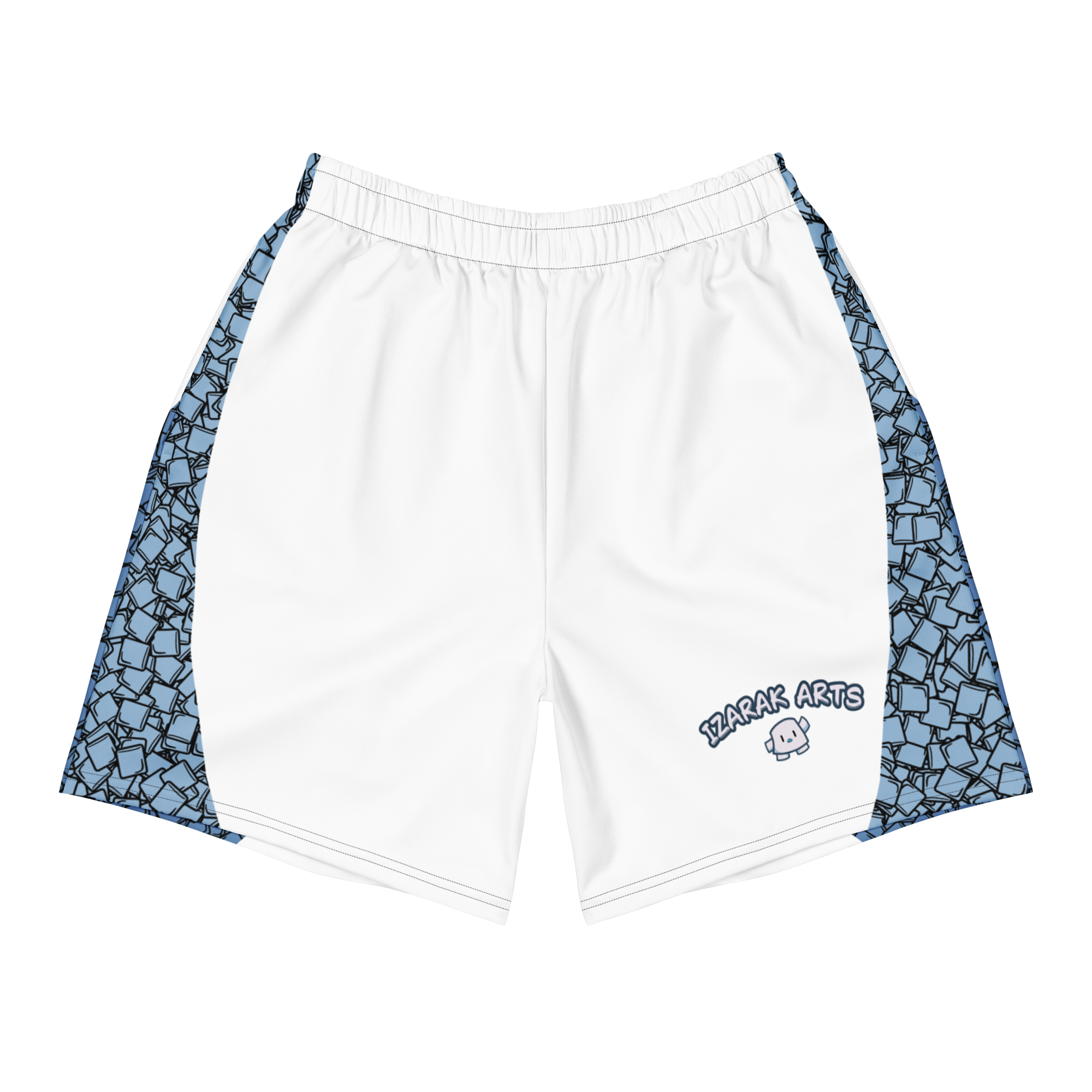 2 Tone Stripe Athletic Long Shorts - Unisex
