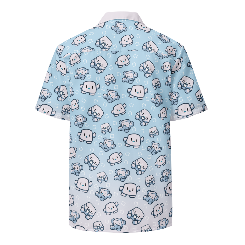 Oversized Button-Up T-Shirt - Unisex