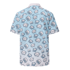 Oversized Button-Up T-Shirt - Unisex