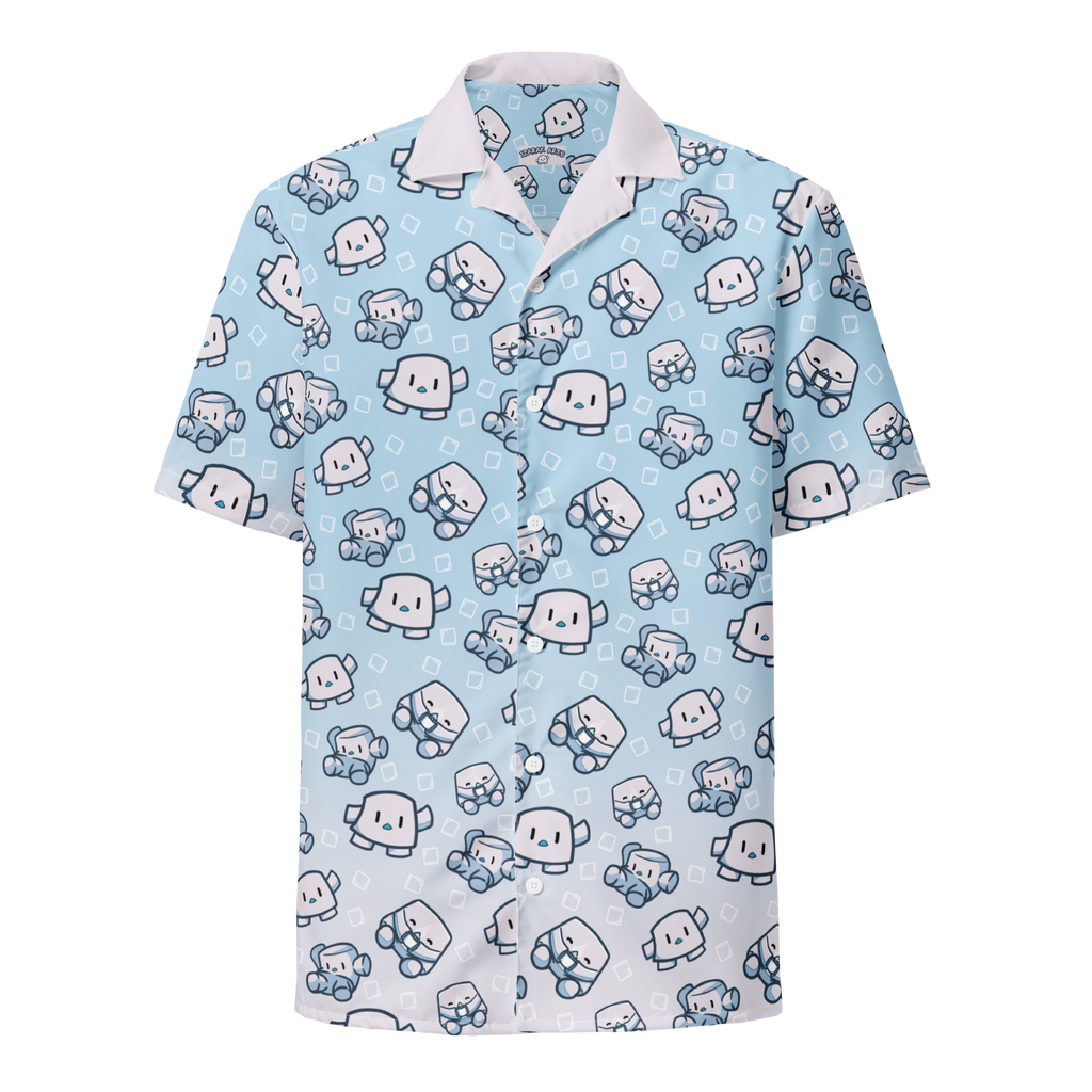Oversized Button-Up T-Shirt - Unisex