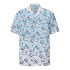 Oversized Button-Up T-Shirt - Unisex