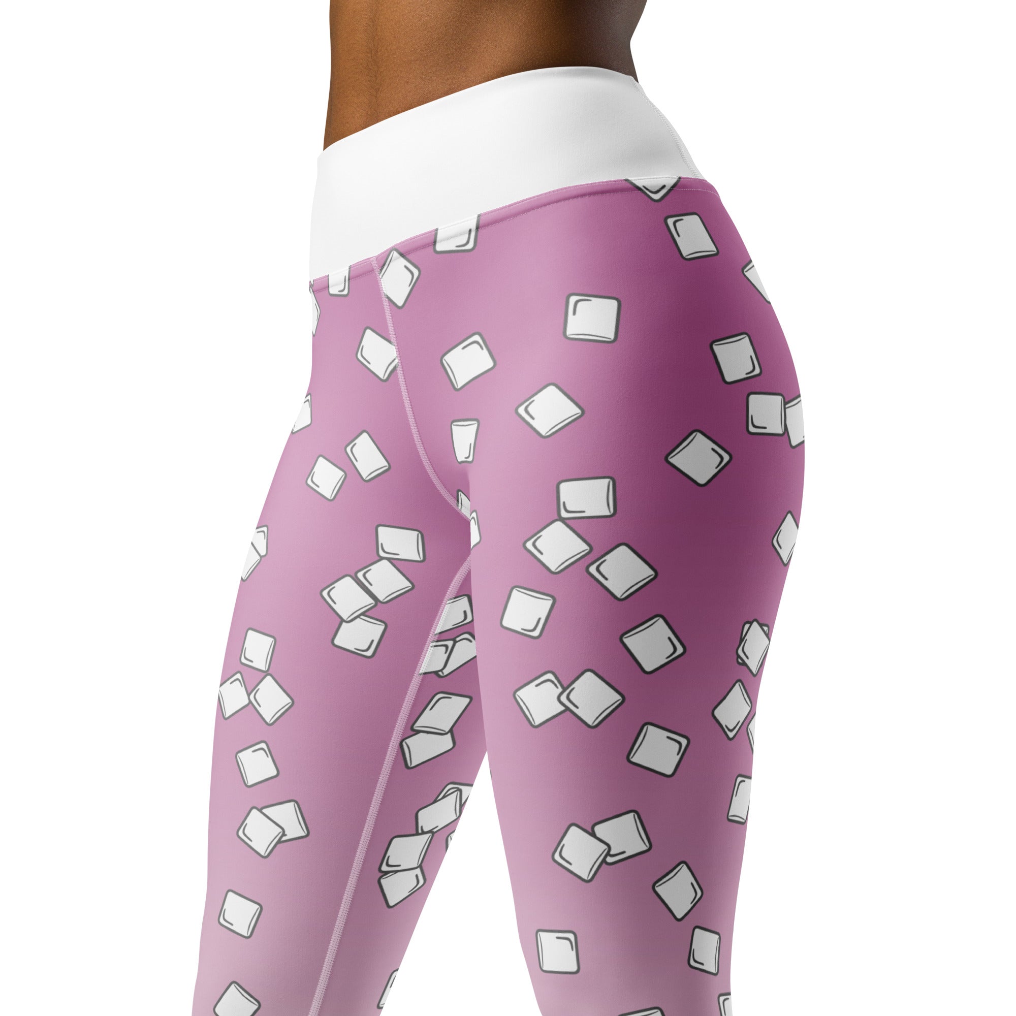 Marshmallow Rain Yoga Leggings