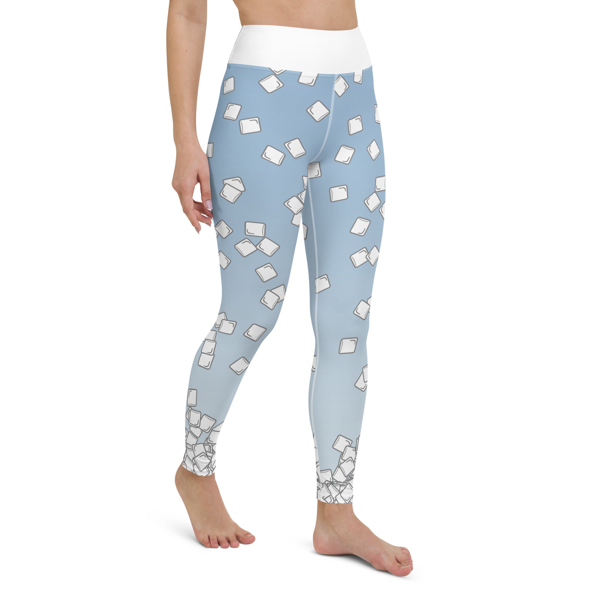 Marshmallow Rain Yoga Leggings