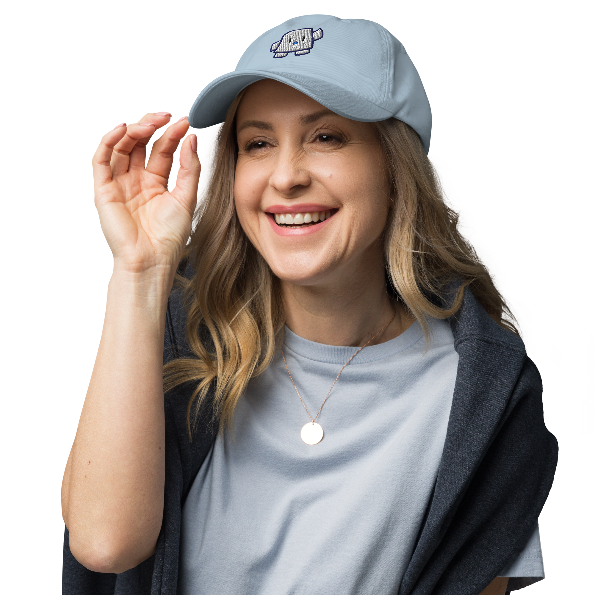 Pengmellow Wave Embroidered Dad Hat - Unisex