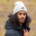 Pengmellow Wave Embroidered Beanie - Unisex