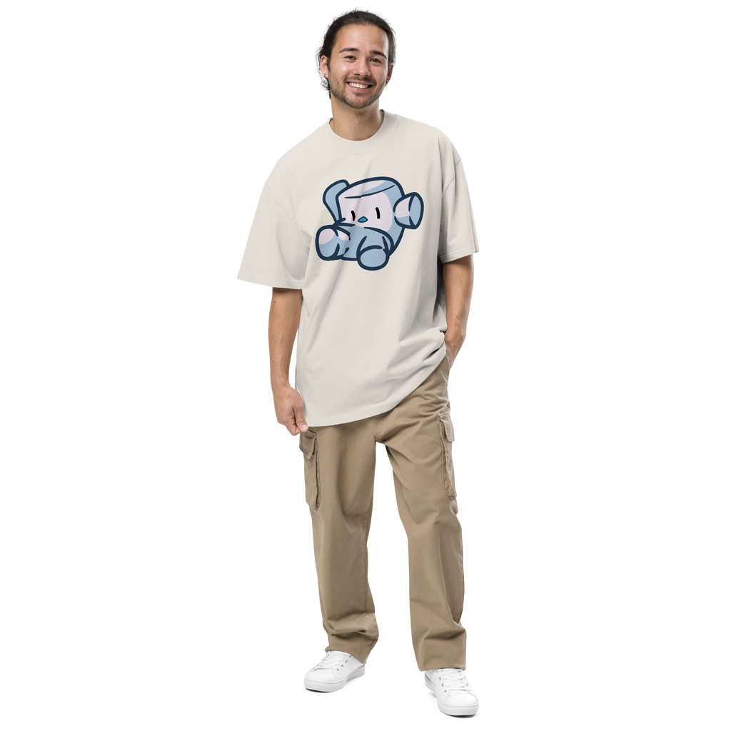 Pengmellow Falling Oversized Faded T-Shirt - Unisex