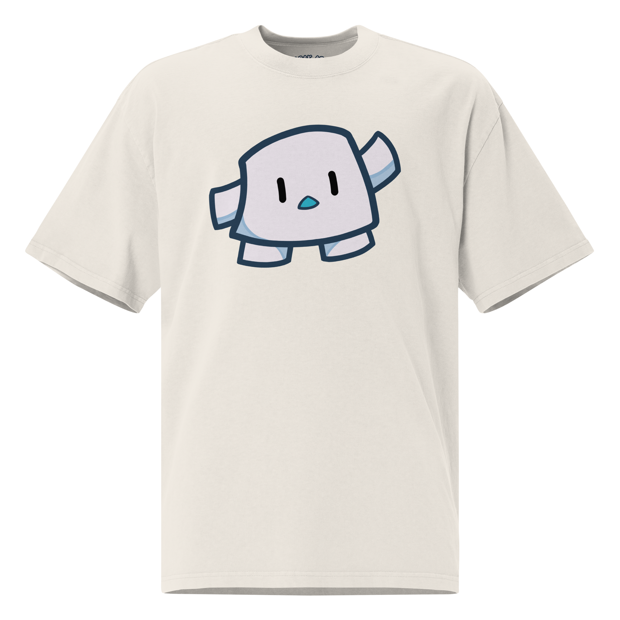Pengmellow Wave Printed Oversized Faded T-shirt - Unisex