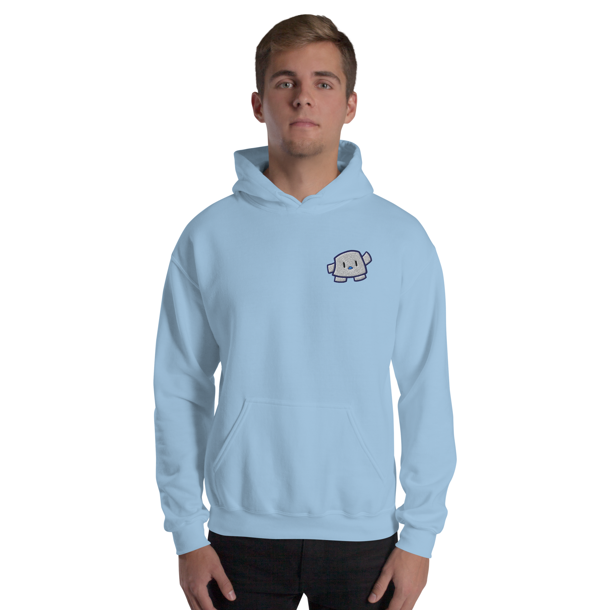 Pengmellow Wave Embroidered Hoodie - Unisex