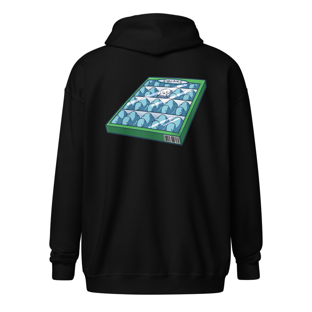 Squaks Zip-Up Hoodie- Unisex
