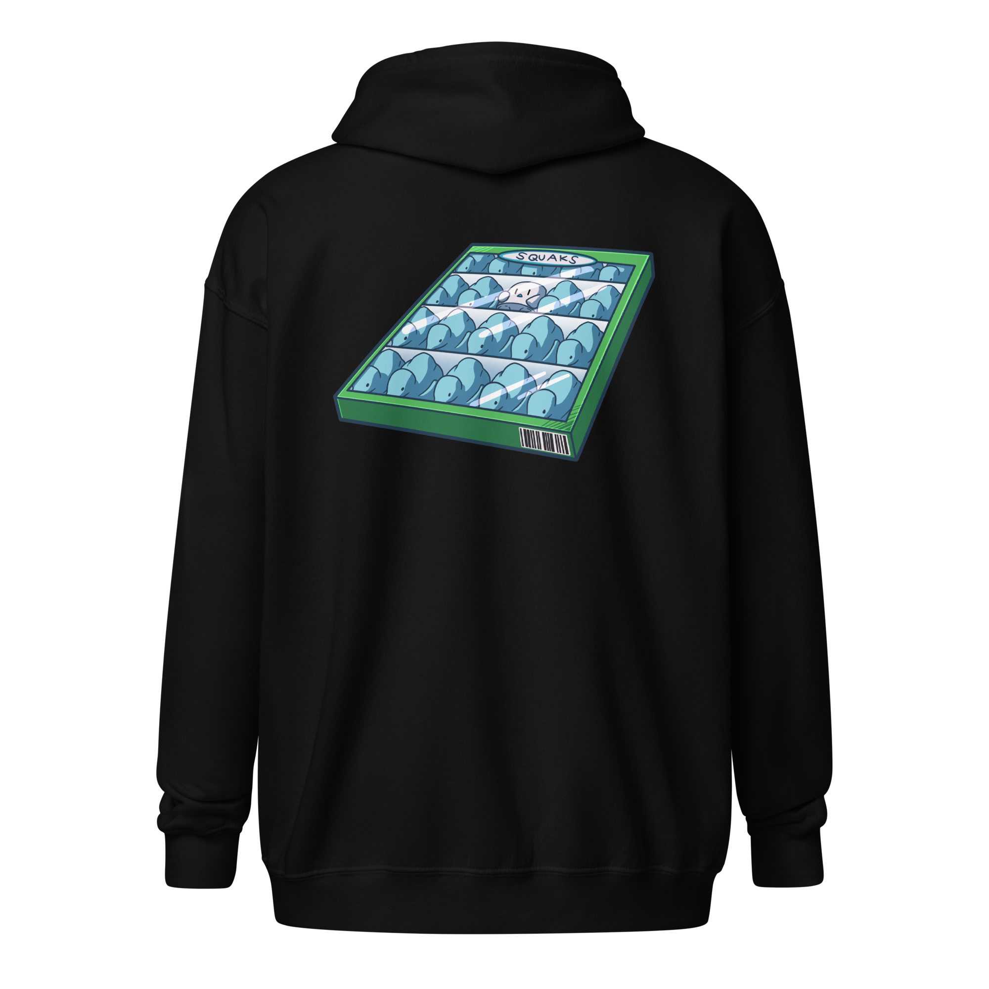 Squaks Zip-Up Hoodie- Unisex
