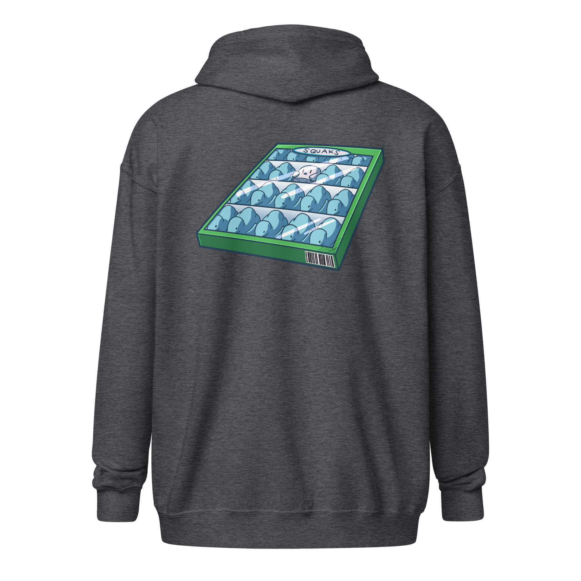 Squaks Zip-Up Hoodie- Unisex