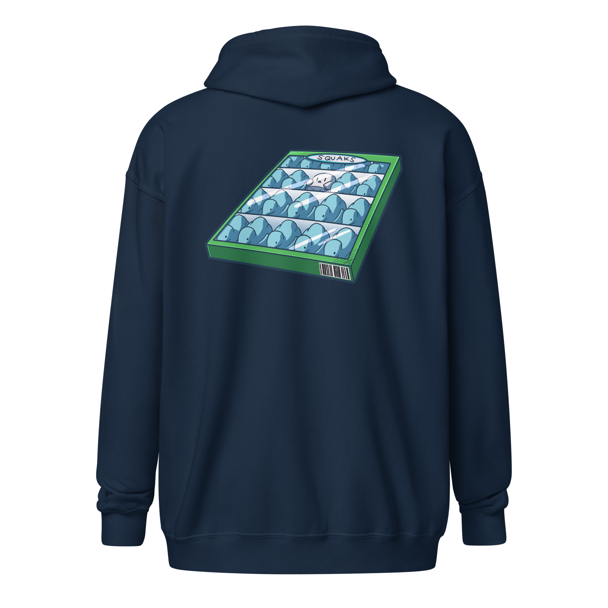 Squaks Zip-Up Hoodie- Unisex