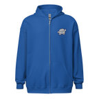 Pengmellow Wave Embroidered Zip Up Hoodie - Unisex