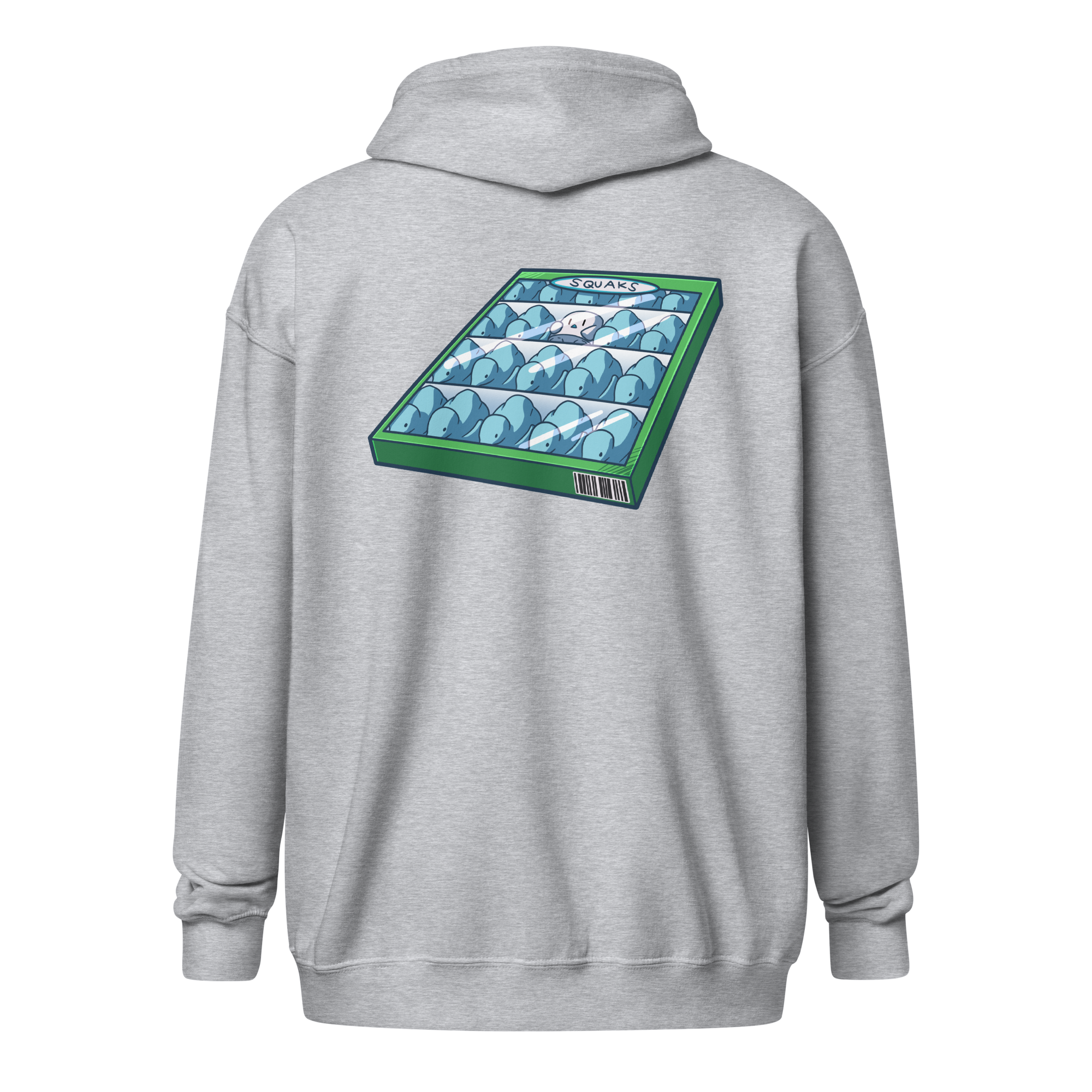 Squaks Zip-Up Hoodie- Unisex