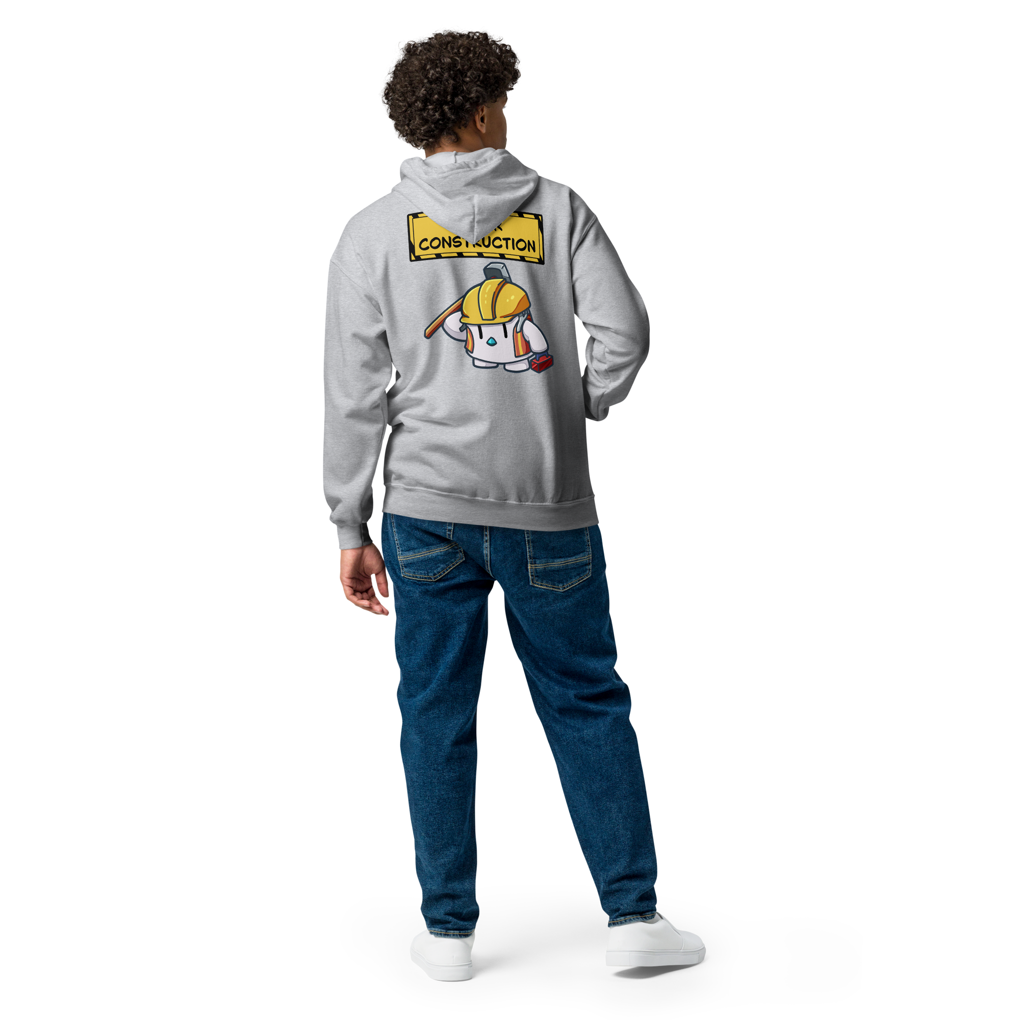 Construction Zip-Up Hoodie - Unisex
