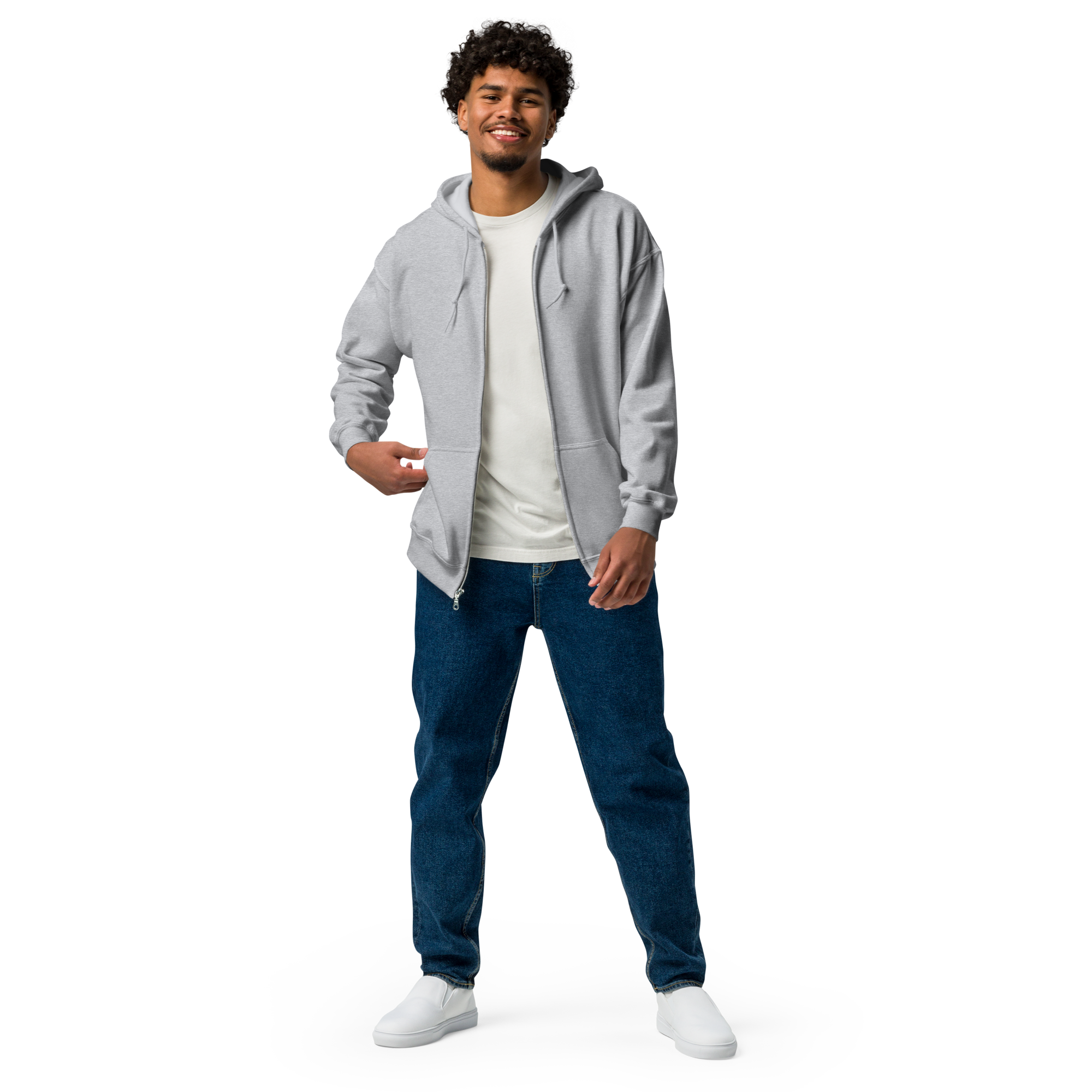 Construction Zip-Up Hoodie - Unisex