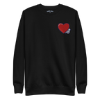 Pengmellow's Big Heart Embroidered Sweatshirt - Unisex