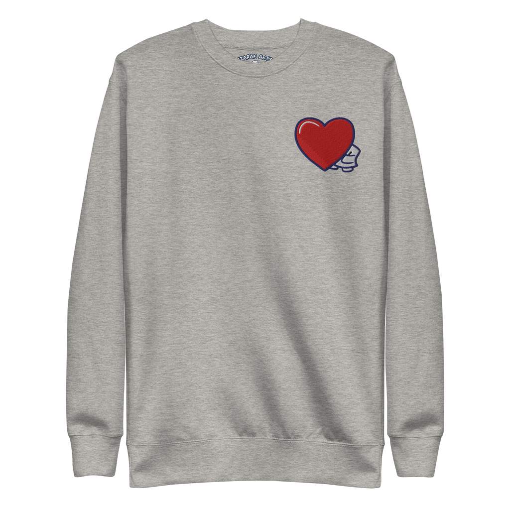 Pengmellow's Big Heart Embroidered Sweatshirt - Unisex