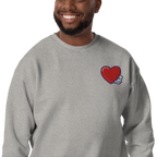 Pengmellow's Big Heart Embroidered Sweatshirt - Unisex