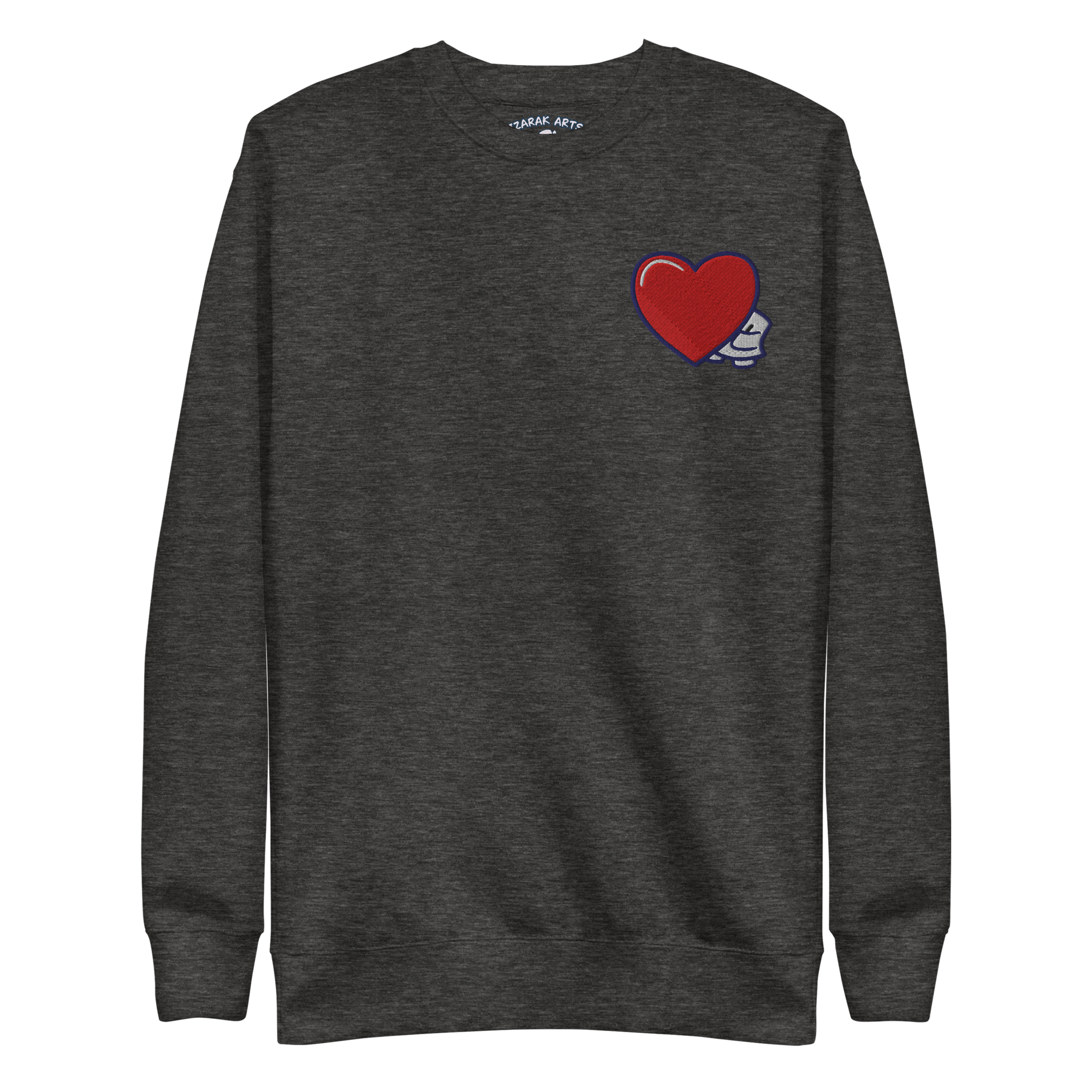 Pengmellow's Big Heart Embroidered Sweatshirt - Unisex