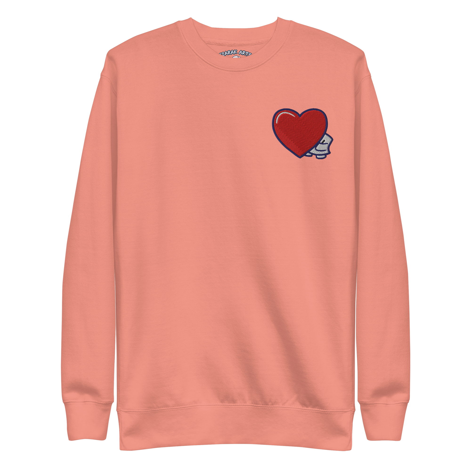 Pengmellow's Big Heart Embroidered Sweatshirt - Unisex